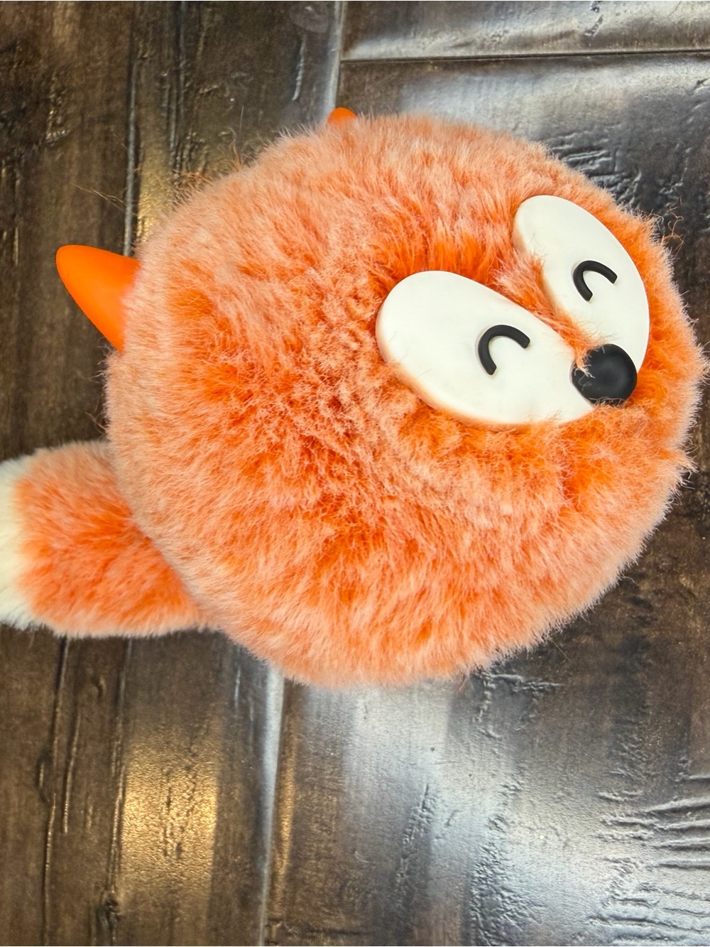 Bath & Body Works Fox Pom hand san Holder Orange Fuzzy Furry Bag Charm Keychain